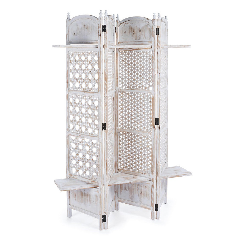 Separè legno bianco shabby