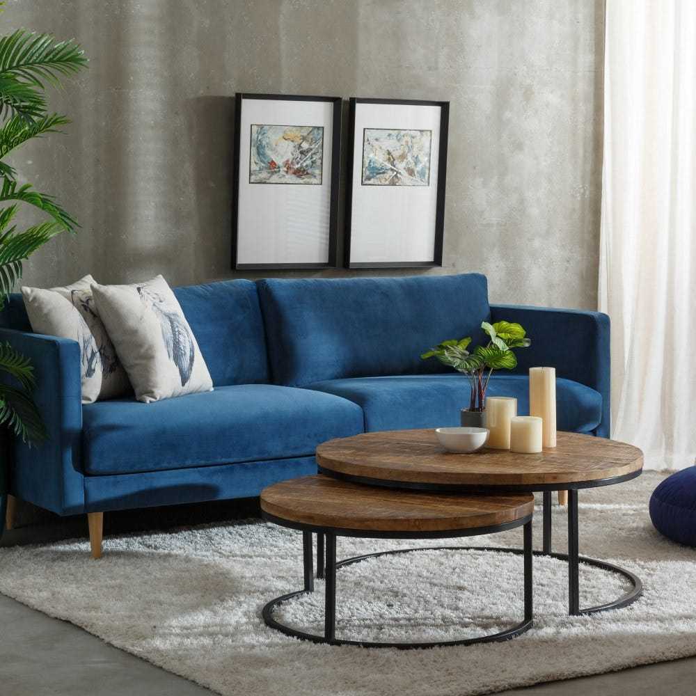 Set 2 tavolini industrial salotto