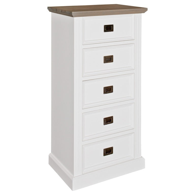 Cassettiera provenzale bianca