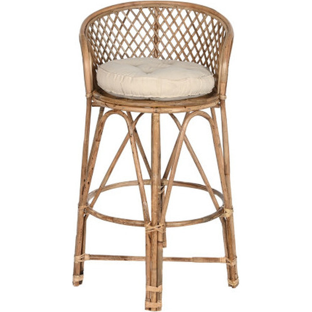 Sgabello Bistrot sedia alta rattan