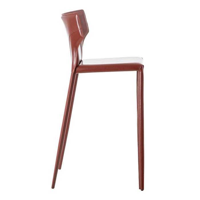 Sgabello vintage design in pelle