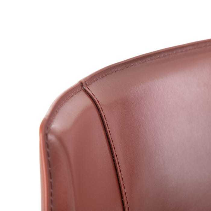 Sgabello vintage design in pelle