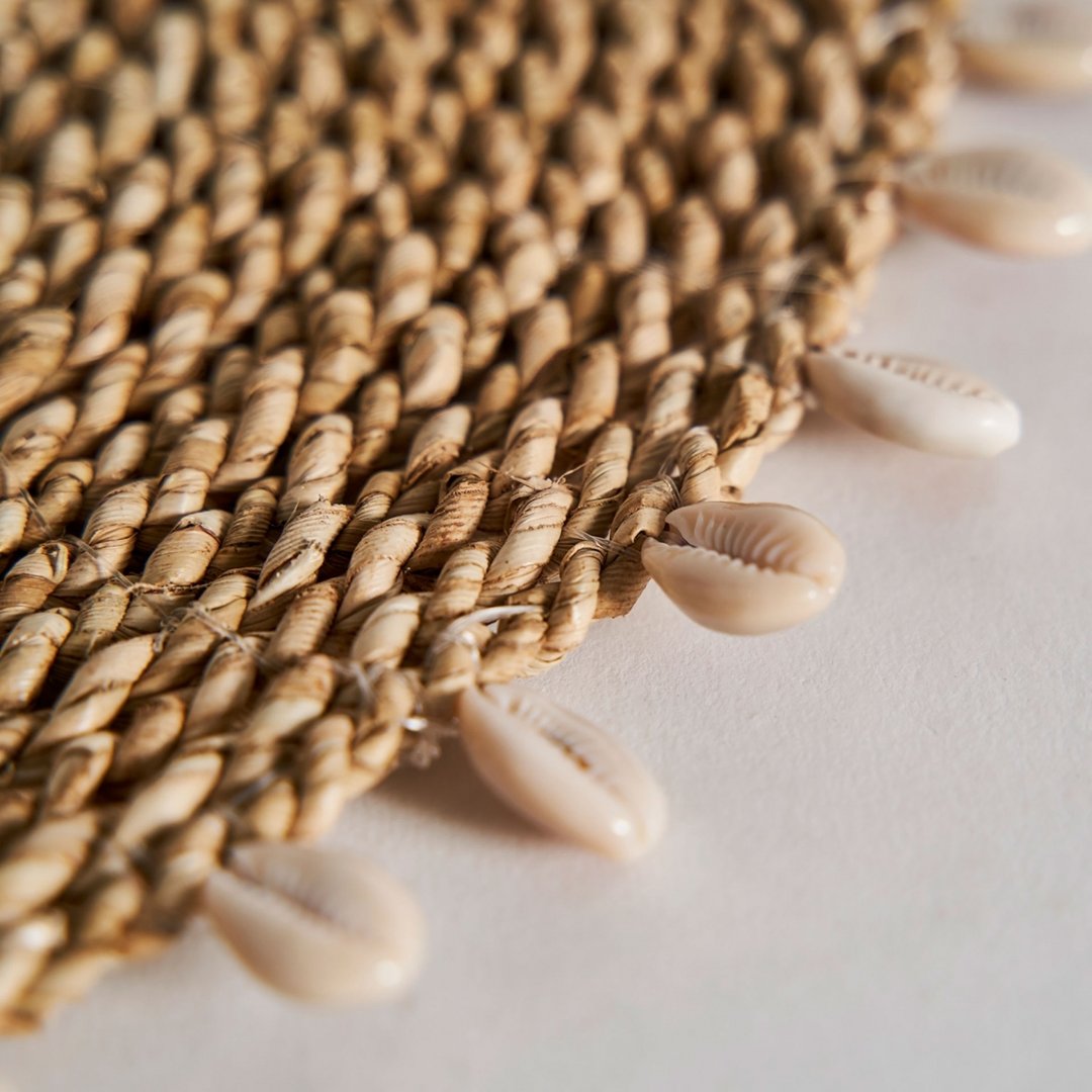 Tovaglietta rotonda fibre intrecciate shabby