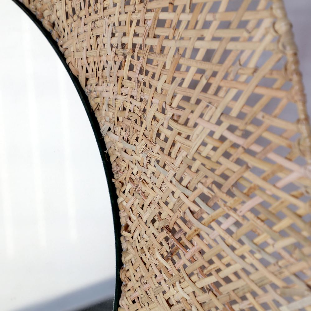 Specchio rotondo boho chic