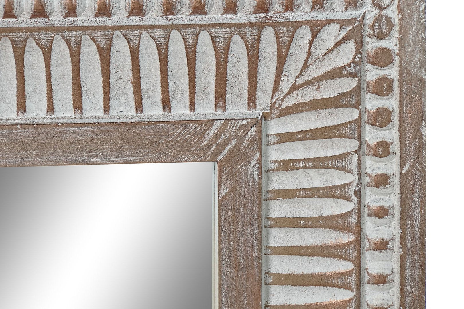 Specchio indiano legno decapato