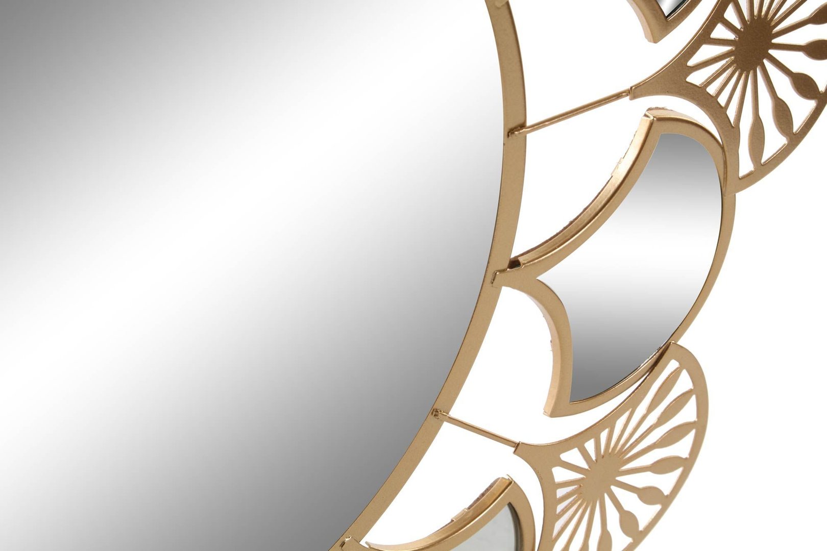 Specchio ventaglio dorato chic