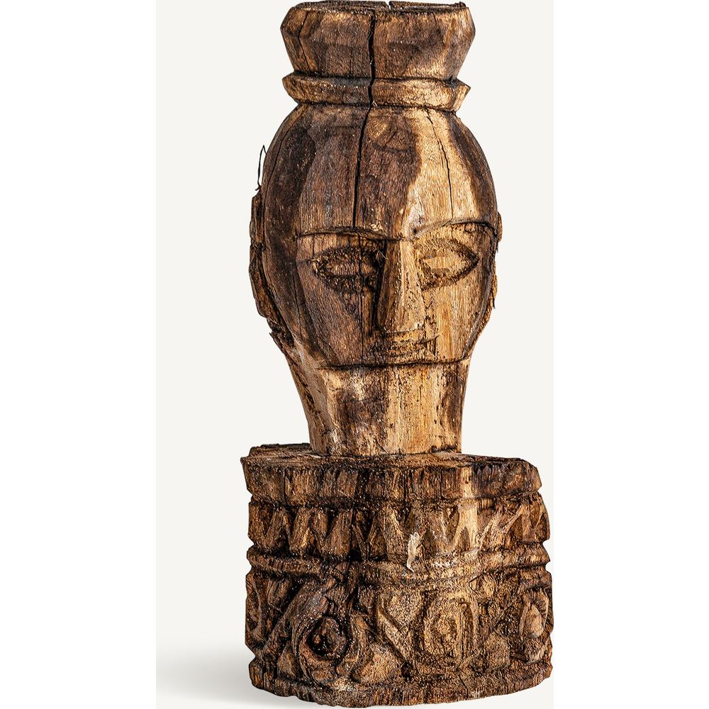 Statua teak ideale per mensola chic