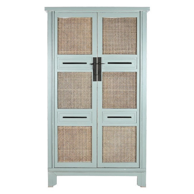 Stipo armadio shabby chic verde