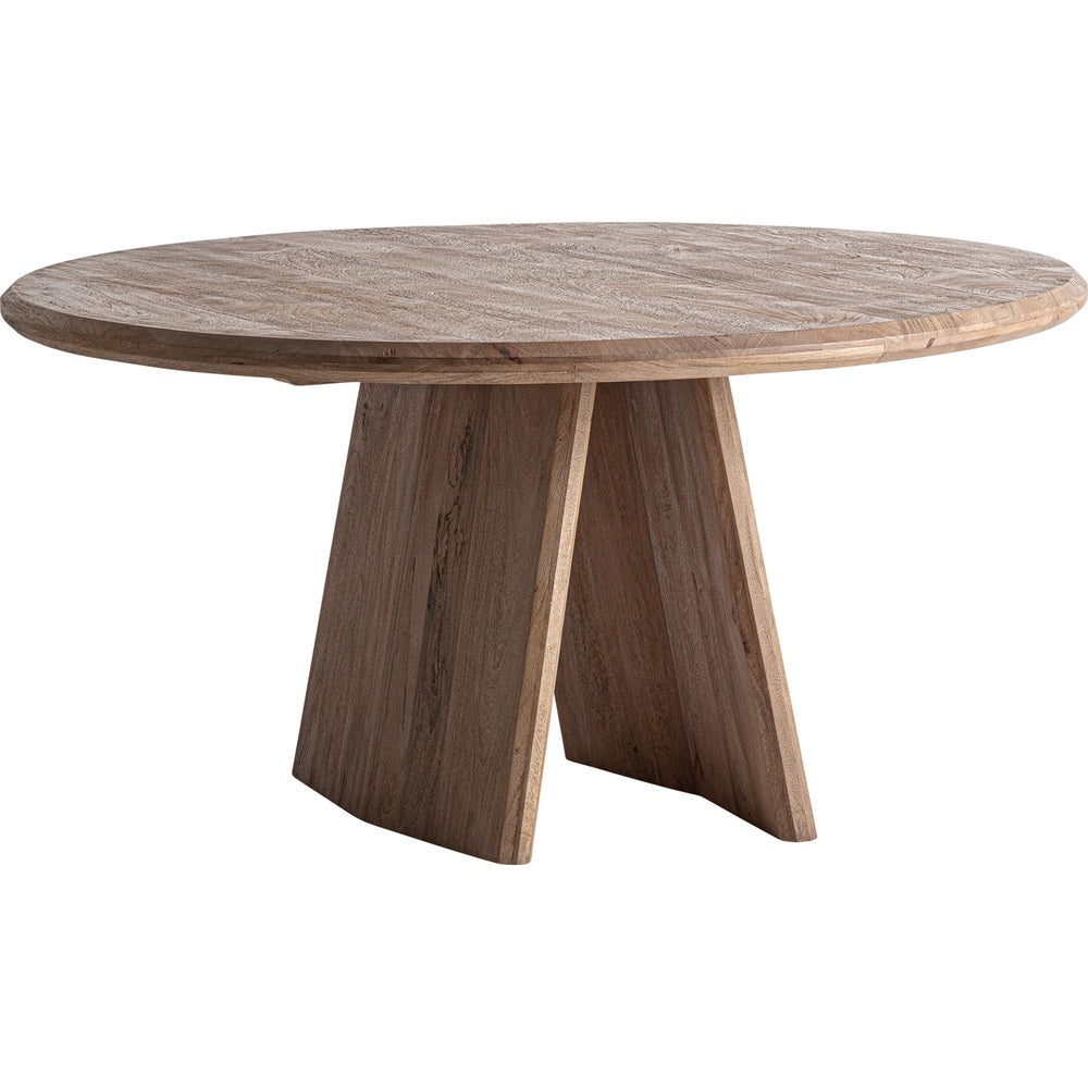 Tavolo rotondo in legno di mango design Harmony