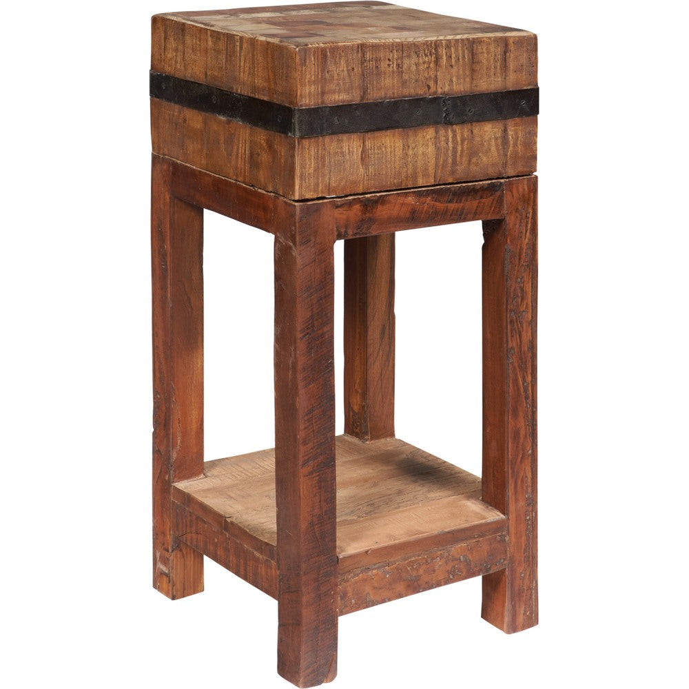 Complemento scenografico in legno riciclato per salotto