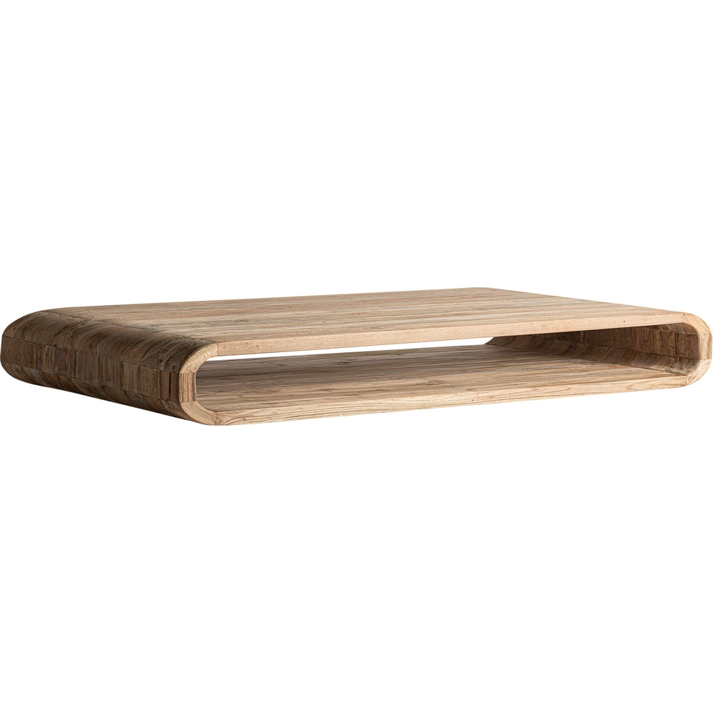 Tavolino outdoor di lusso in teak riciclato Embrace