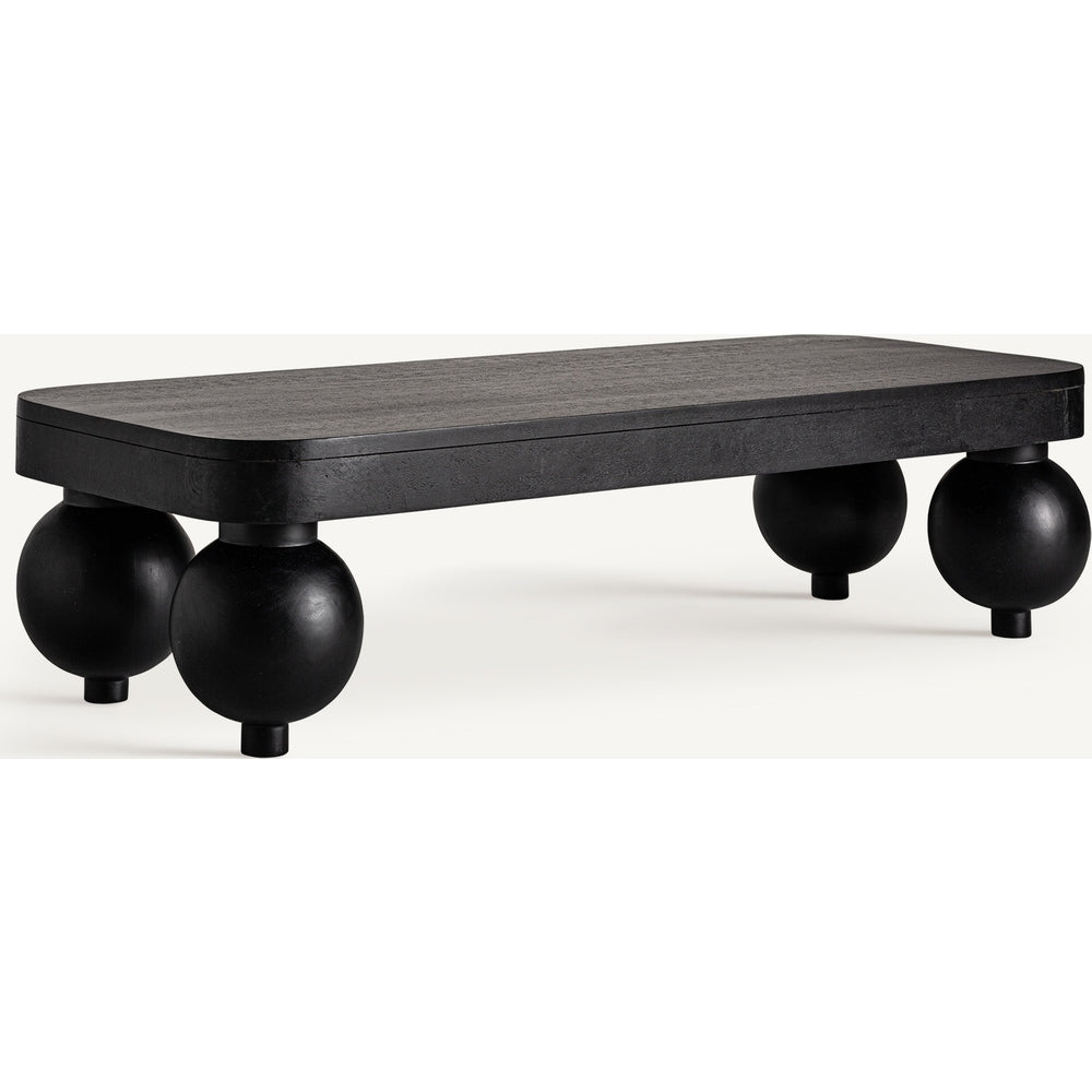 Tavolino living shabby noir