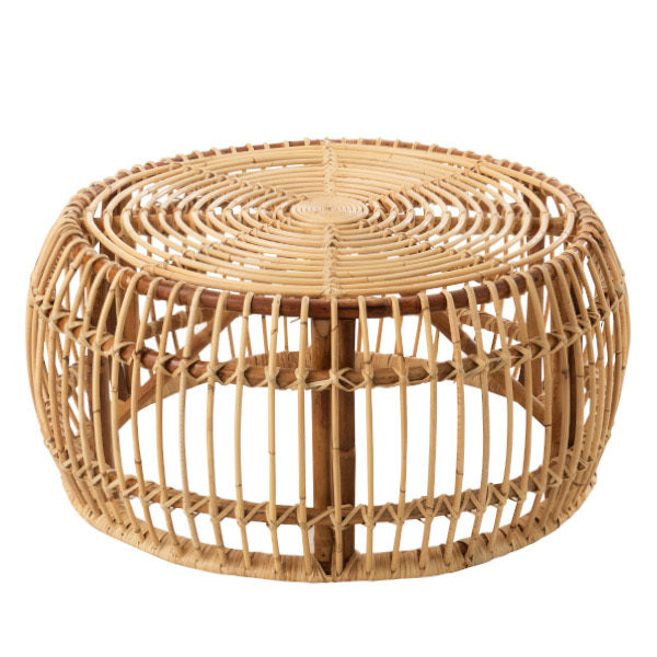 Tavolino centrale rattan naturale