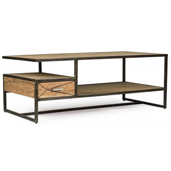 Tavolino new industrial naturale