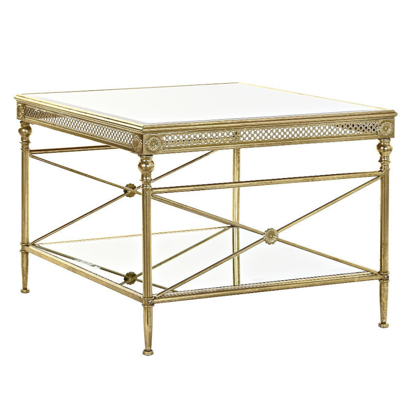 Tavolino salotto orientale dorato