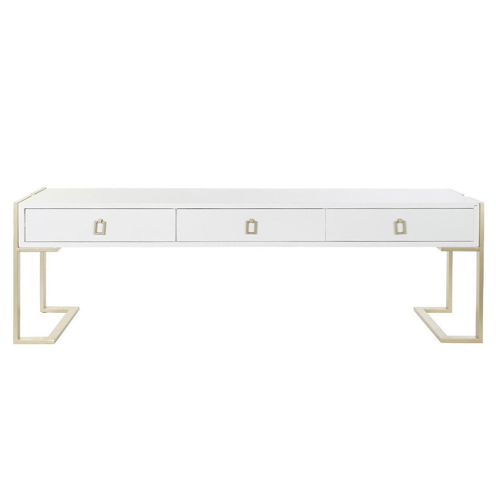 Tavolino vintage chic bianco