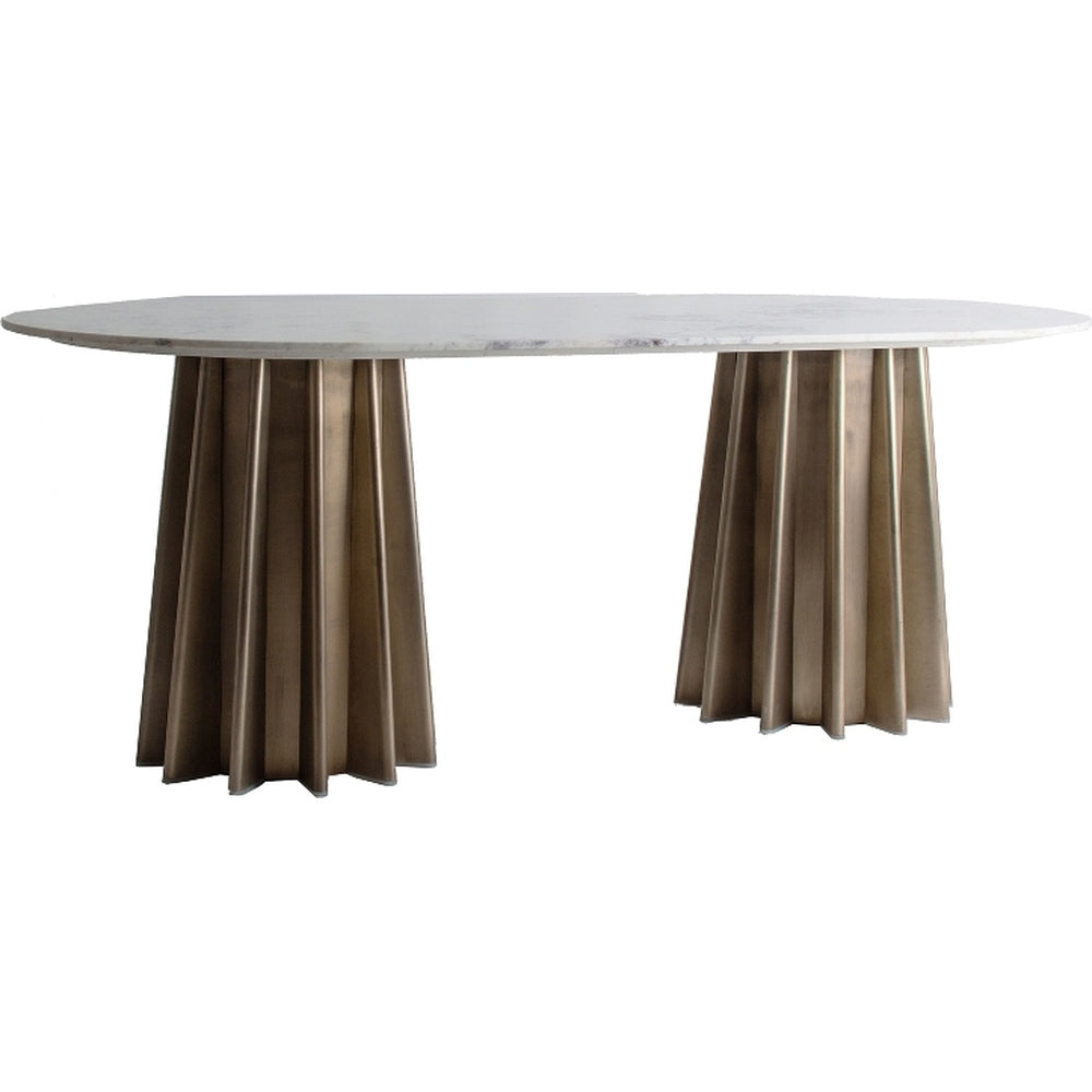 Tavolo da pranzo ovale art decò