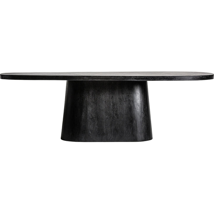 Tavolo pranzo nero art déco mango lucido