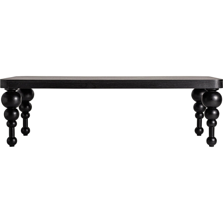 Tavolo pranzo contemporaneo mango nero acciaio