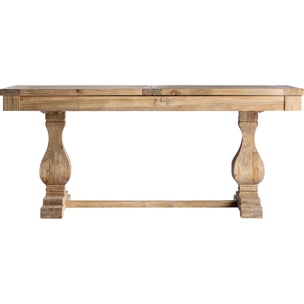 Tavolo da pranzo classico in legno massello con prolunghe