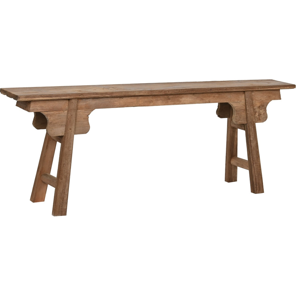 Panca ingresso etnica in teak