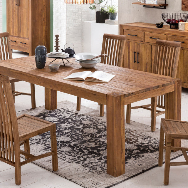 Tavolo fisso teak stagionato 220cm