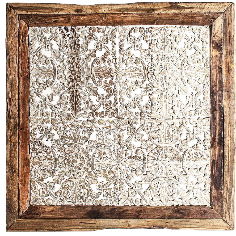 Testiera di design etnico chic per ambienti esotici e caldi