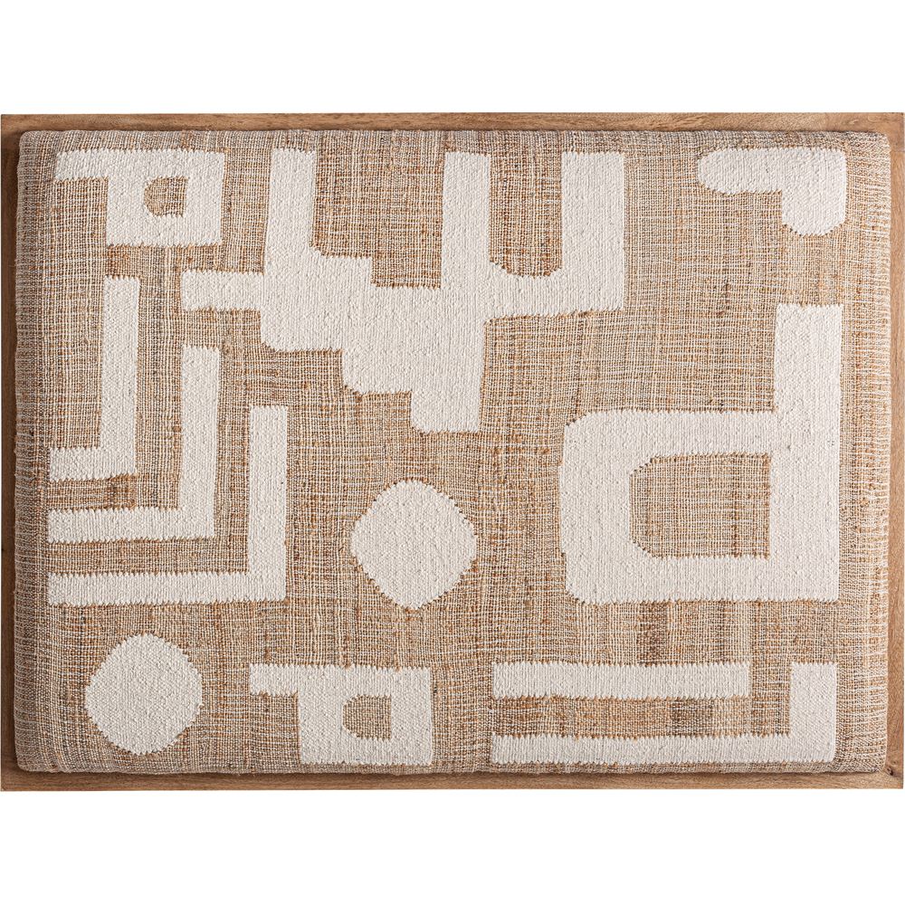 Testiera Letto Refford Stile Natural Chic in Juta e Legno di Mango