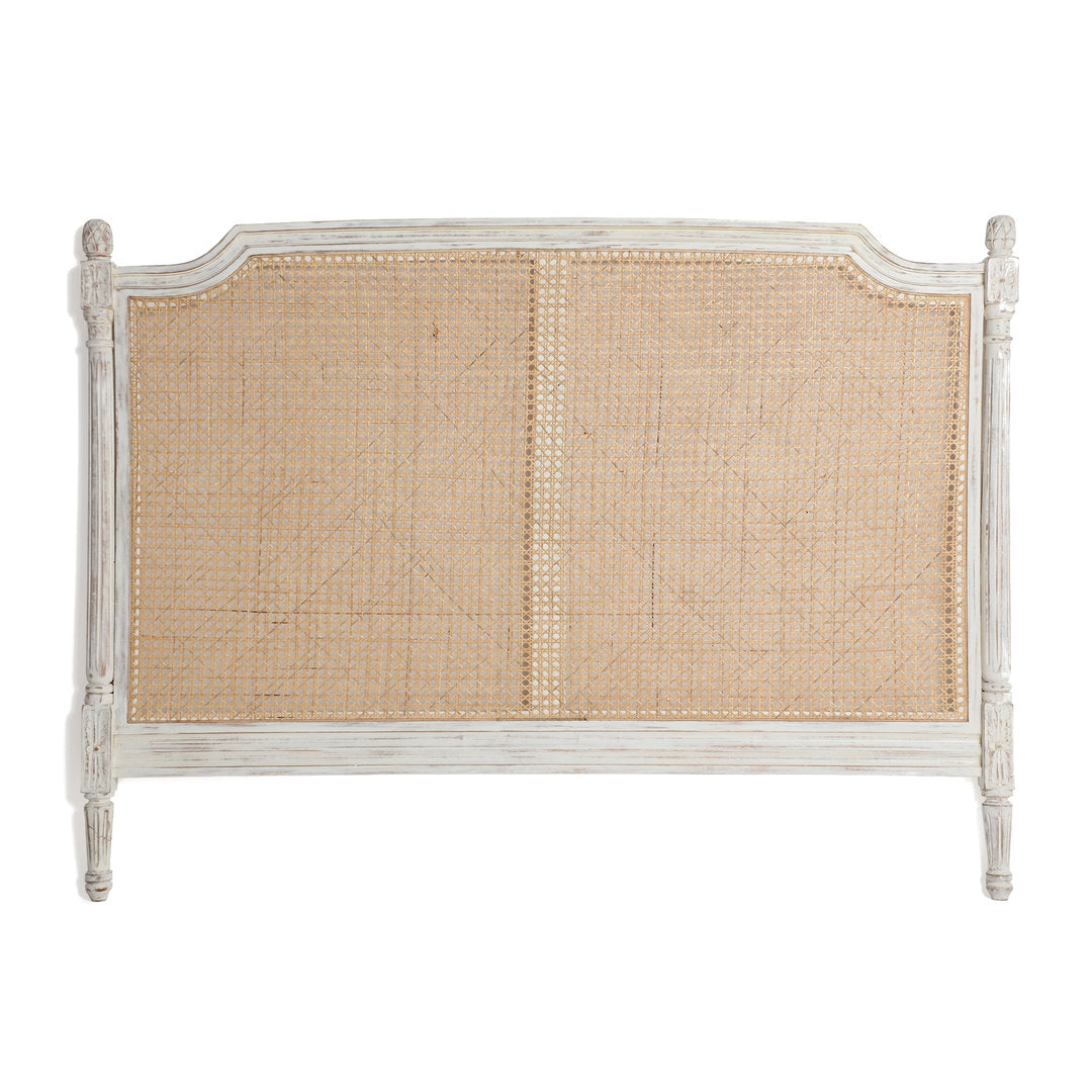 Testata letto bianca shabby chic