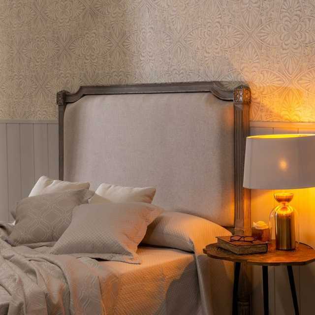 Testata francese matrimoniale grigia