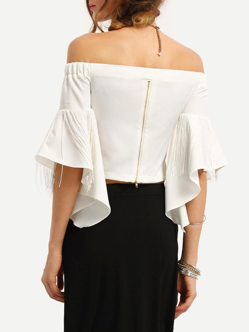 Camicetta in pizzo etnica