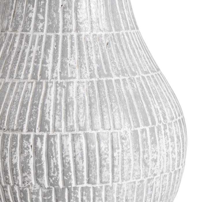 Vaso etnico grigio decapato