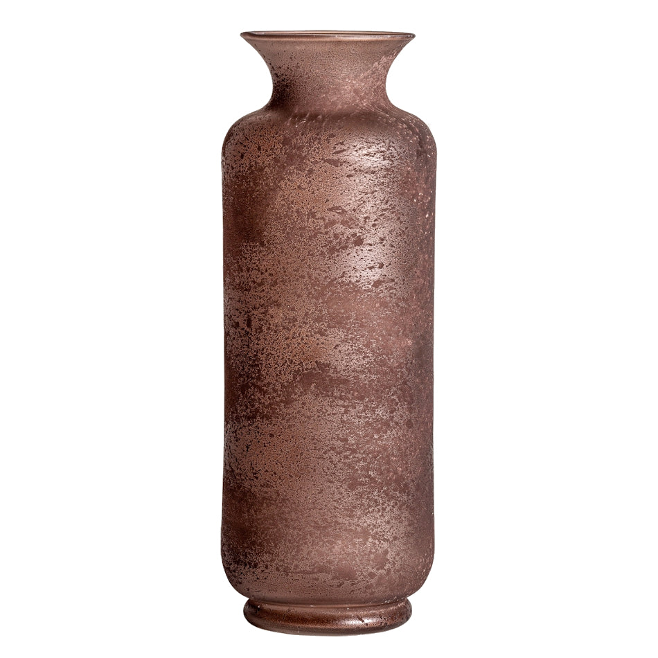 Vaso fioriera vetro anticato