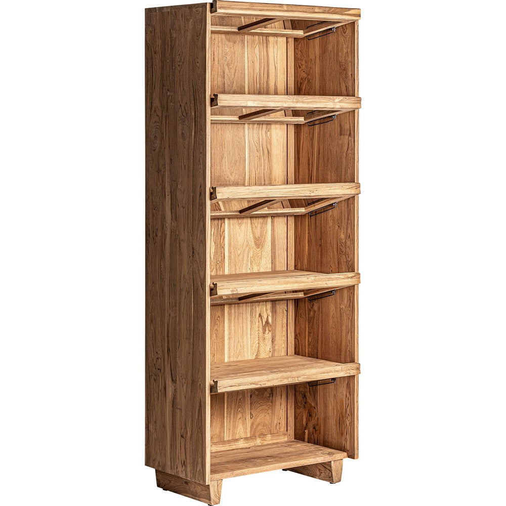 Vetrina country elegante in teak Masein