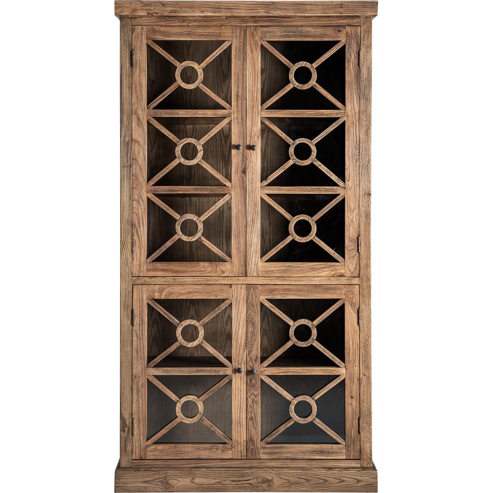 Vetrina in legno di olmo marrone vical home