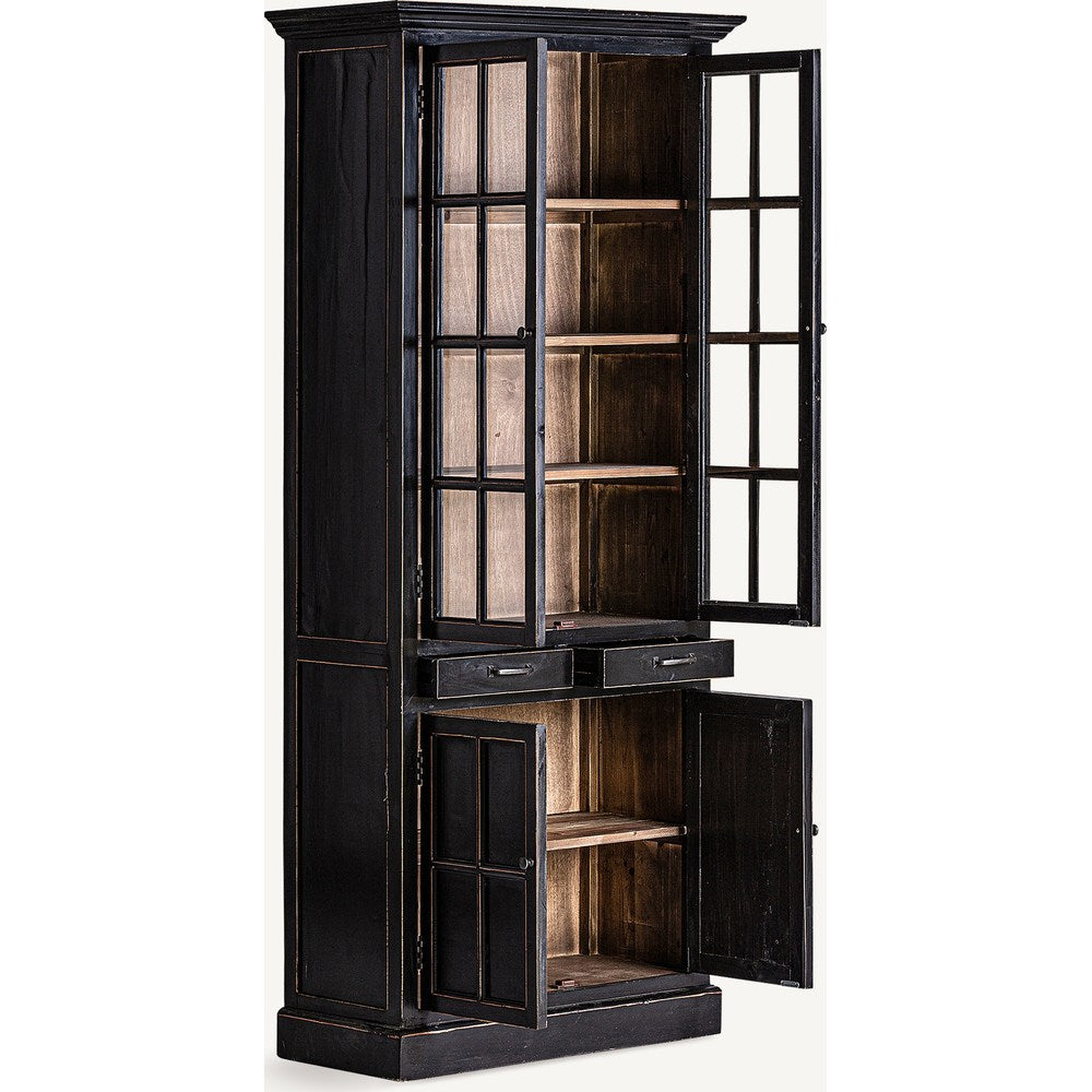 Vetrina libreria provenzale nera