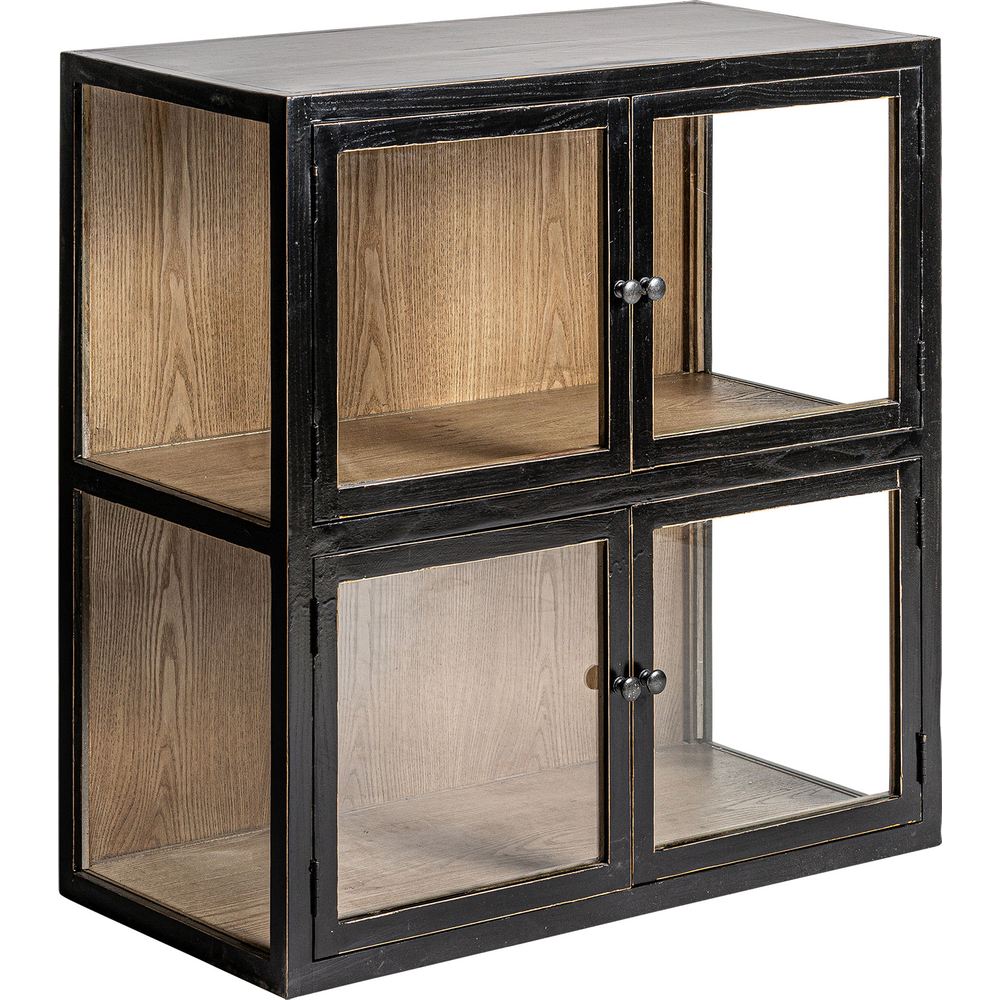 Vetrina modulare provenzale nera