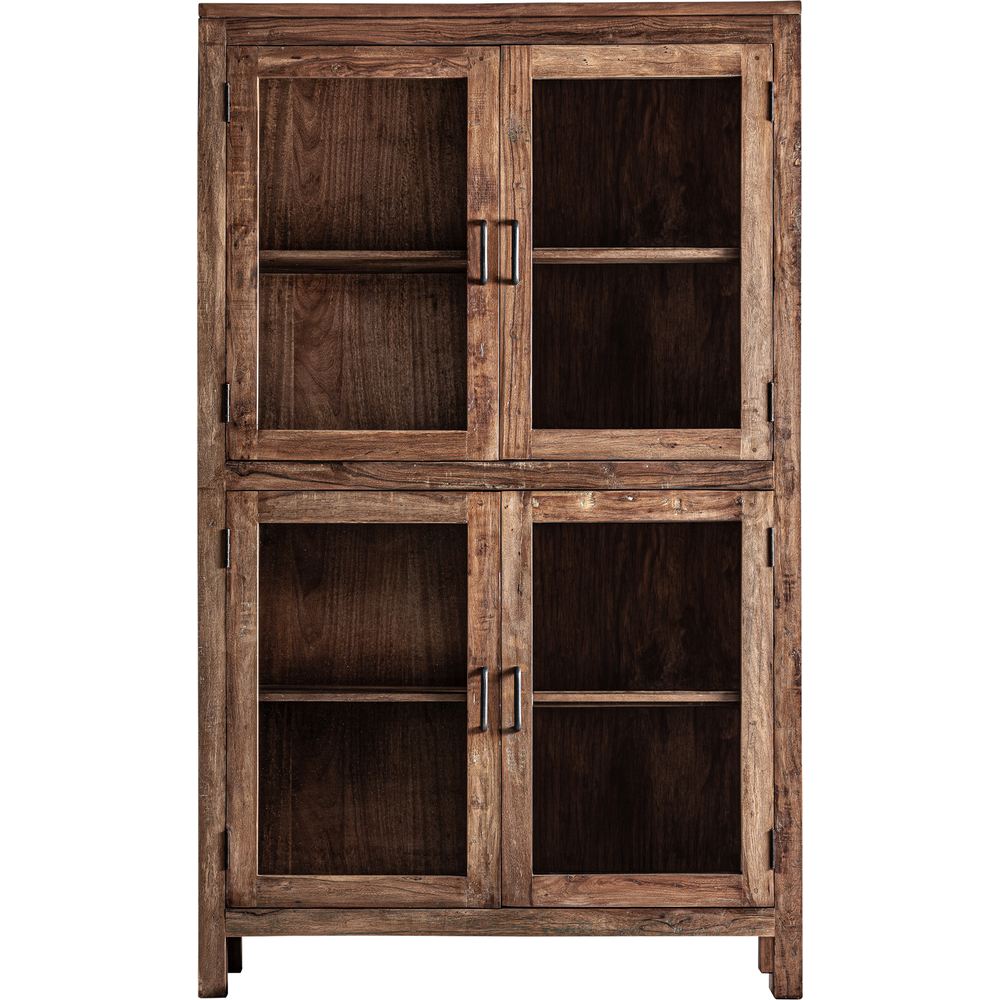 Vetrina industriale di lusso in legno massello