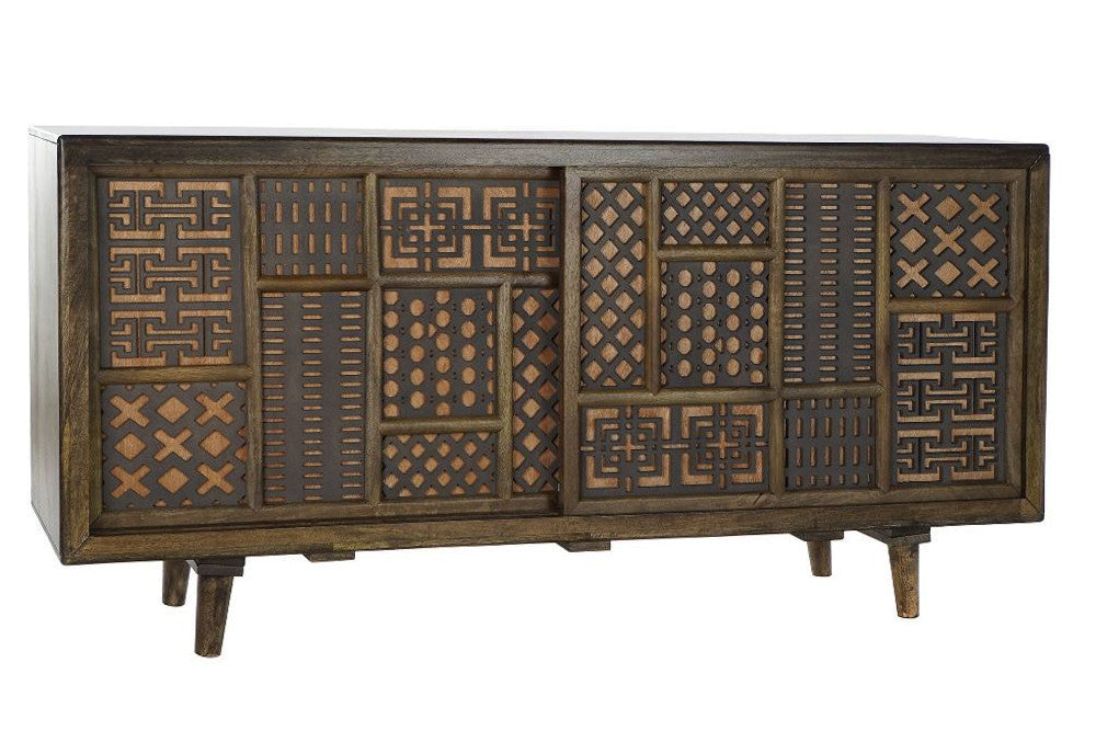 Buffet etnico legno vintage